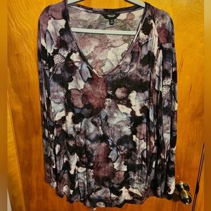 Vera Wang Simply Vera Floral Shirt